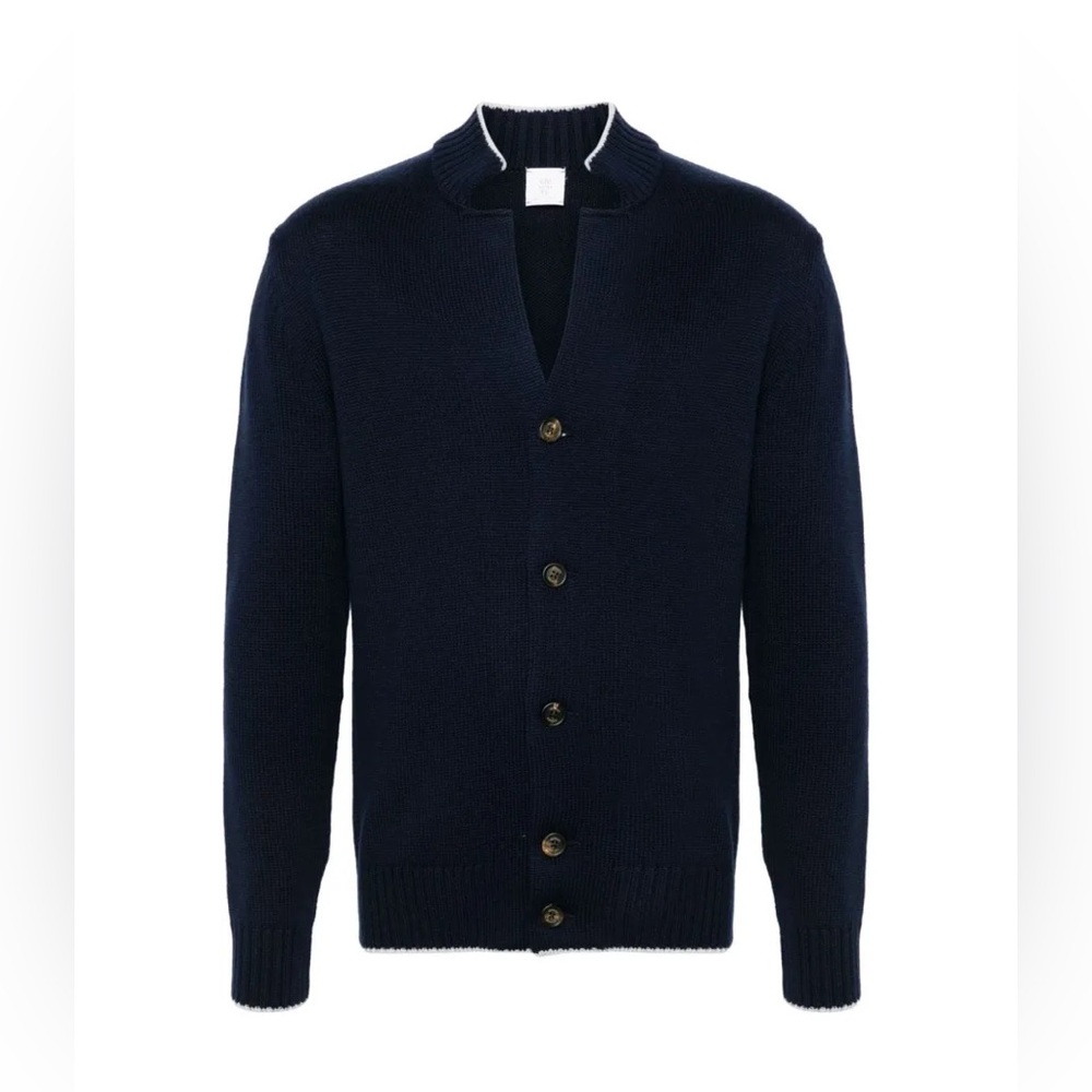 Eleventy
Navy Blue Wool Cardigan